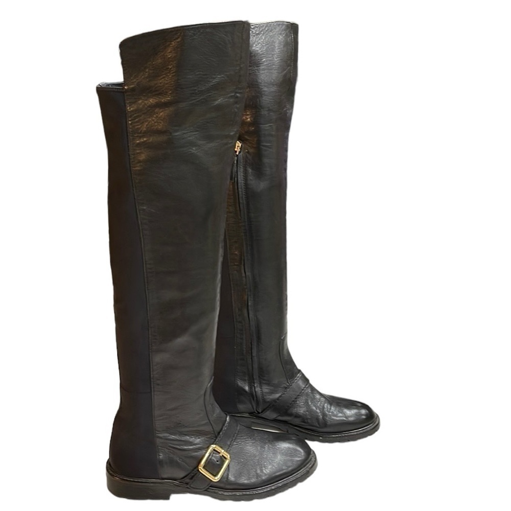 Marc by Marc Jacobs Soft Leather Over The Knee Riding Boots SZ 6.5 Black